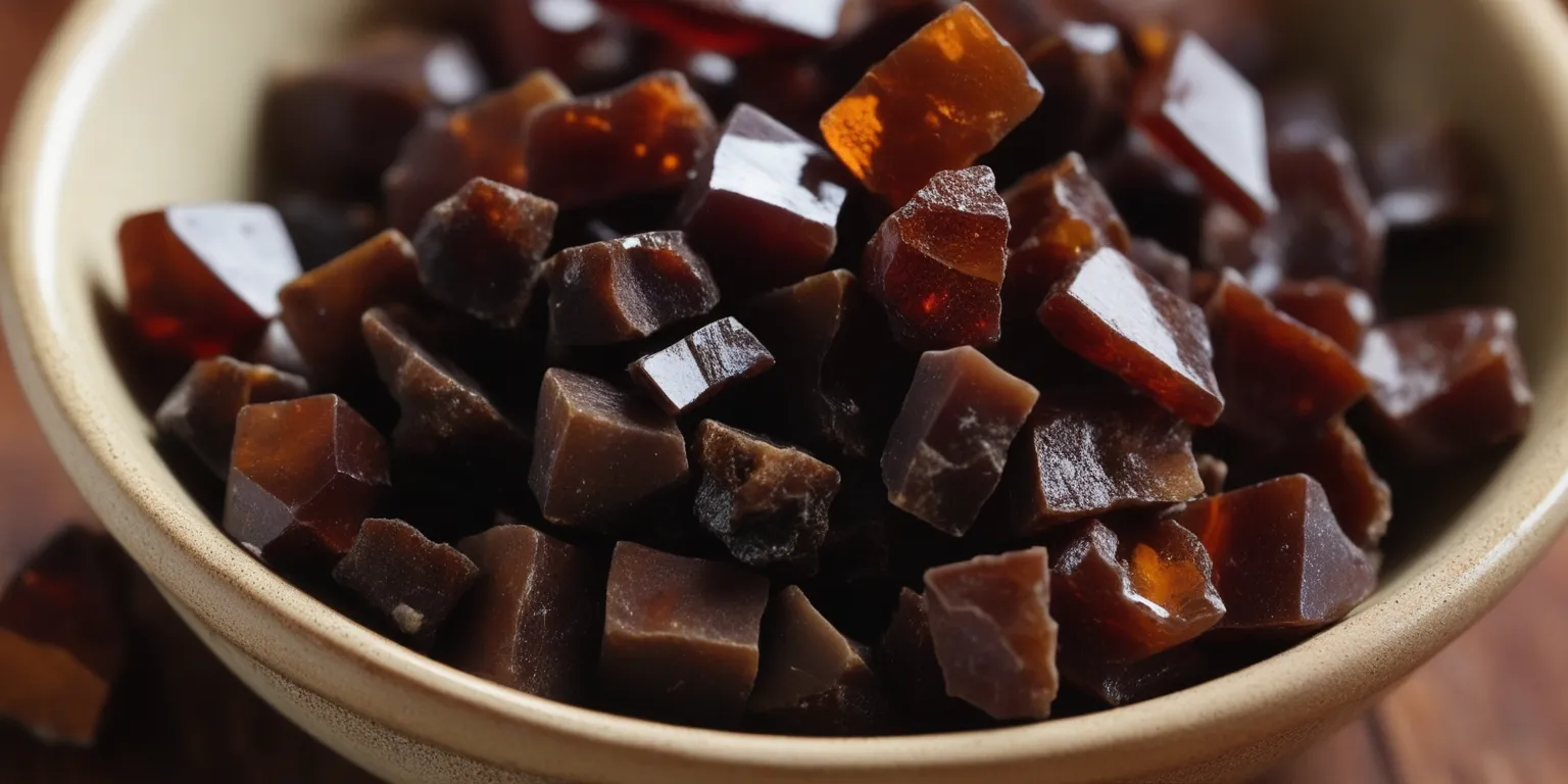 Dark reddish-brown myrrh resin pieces